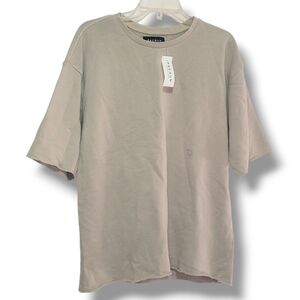 🏈*NWT* PACSUN - Small Beige Shortsleeve Sweatshirt